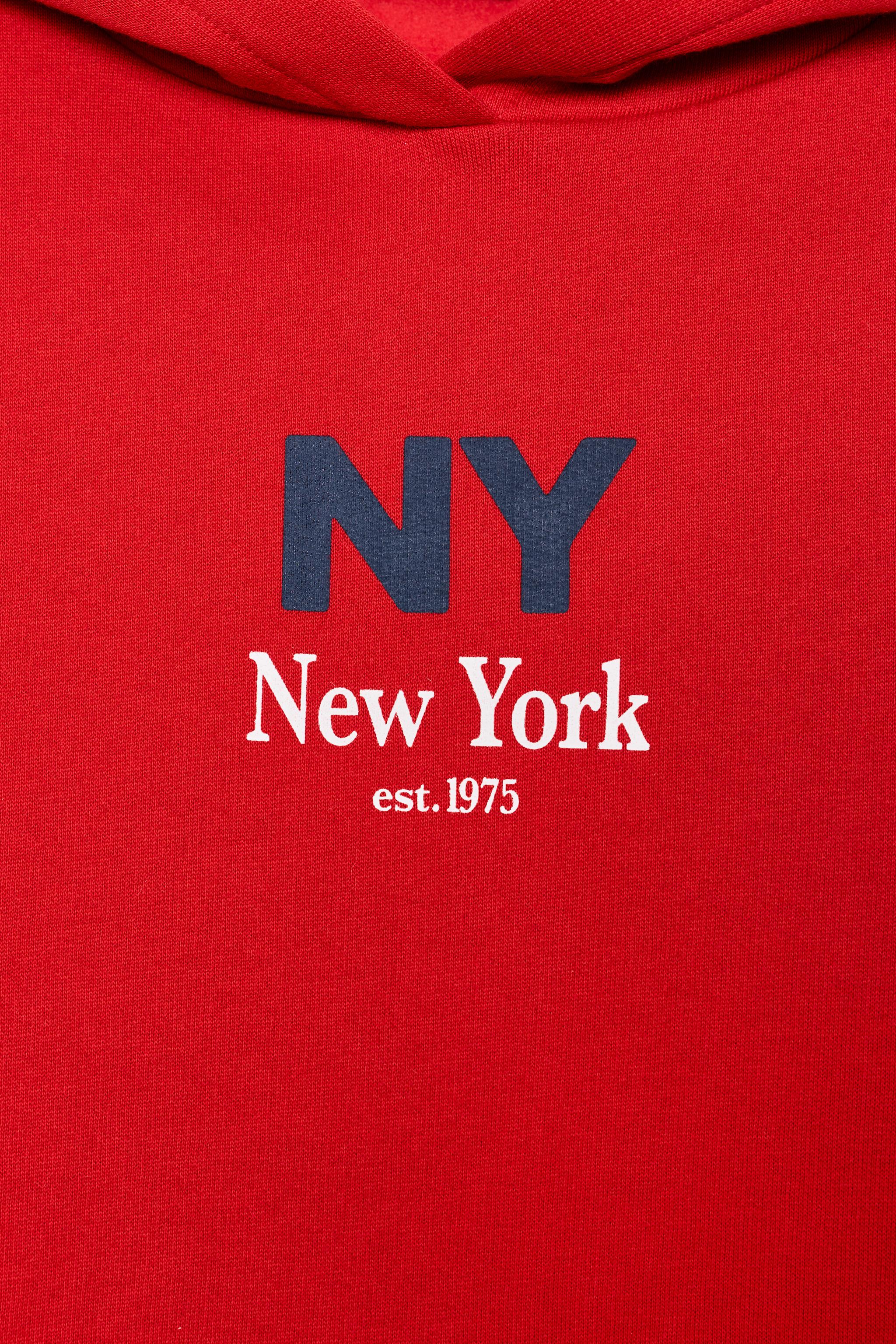 TEXT HOODIE SWEATSHIRT